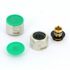 Соединитель обжим-В никелированный для трубы RAUTITAN stabil REHAU 3/4"х16,2(2,6)