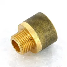 Переходник круглый НВ 1/2" x 3/4" бронза
