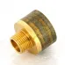 Переходник круглый НВ 1/2" x 1" бронза