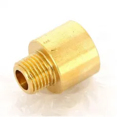Переходник круглый НВ 1/4" x 3/8" бронза
