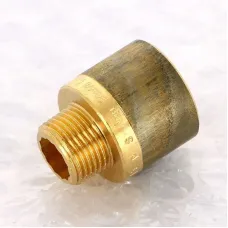 Переходник круглый НВ 3/8" x 1/2" бронза