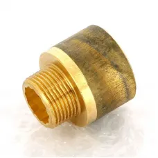 Переходник круглый НВ 3/4" x 1" бронза