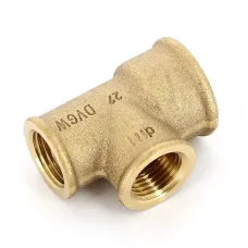 Тройник В 3/4" x 1/2" x 1/2" бронза
