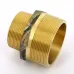 Ниппель НН 2"1/2 х 2" бронза