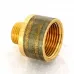 Переходник круглый НВ 1/2" x 1" бронза