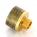 Переходник круглый НВ 1/2" x 1" бронза