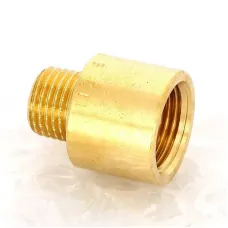 Переходник круглый НВ 1/4" x 3/8" бронза