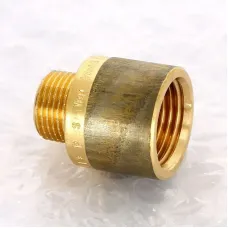 Переходник круглый НВ 3/8" x 1/2" бронза