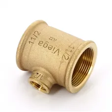 Тройник В 1"1/2 x 1/2" x 1"1/2  бронза