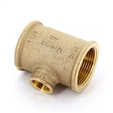 Тройник В 1"1/4 x 1/2" x 1"1/4  бронза