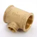 Тройник В 11/2" x 3/4" x 1"1/2  бронза