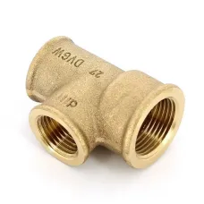 Тройник В 3/4" x 1/2" x 1/2" бронза