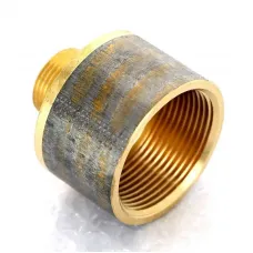 Переходник круглый НВ 3/4" x 11/2" бронза