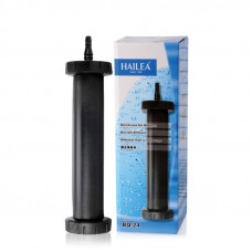 Hailea Air Stone BQ-24, распылитель мембранный цилиндр, черный, в пластиковом корпусе, для рыбоводства и прудов (утяжелённый) 65*240мм
