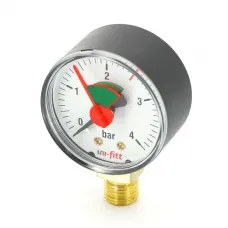 Манометр радиальный 1/4" UNI-FITT 4 бар 50 мм Манометр радиальный 1/4" UNI-FITT 4 бар 50 мм