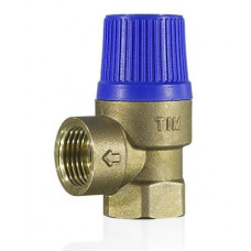 Предохранительный клапан TIM BL22FF-C-3 - 1/2" ВР (3 бар), синий