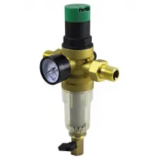 Фильтр TIM JH-3008 1" с редуктором давления, стеклянный