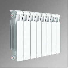 Радиатор биметаллический Rifar Monolit 500/100 4 секции нижнее правое подключение