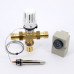 Клапан зональный трехходовой с термоголовкой, погружным датчиком и контактным термостатом EMMETI 3/4"Н