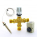Клапан зональный трехходовой с термоголовкой, погружным датчиком и контактным термостатом EMMETI 1"Н