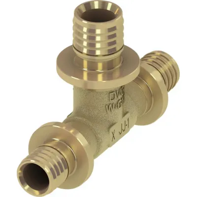 Тройник редукционный TECEflex, латунь 25 x 16 x 20