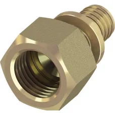 Соединение прямое с внутренней резьбой TECEflex, латунь 16 x Rp 1/2"