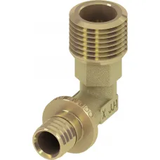 Уголок соединительный с ниппелем TECEflex, латунь 16 x R 1/2"