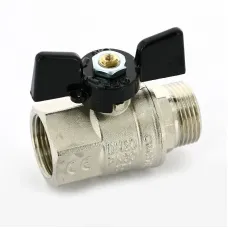 Кран шаровой НВ NEW JERSEY бабочка BUGATTI 3/4" Кран шаровой НВ NEW JERSEY бабочка BUGATTI 3/4"