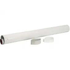 Stout SCA-6010-001000 элемент дымохода Ø60/100 труба коаксиальная 1000 мм п/м, уплотнения и хомут в комплекте (лого)