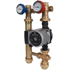 Stout SDG-0014-002502 Насосная группа для твердотопливных котлов 1” с насосом Grundfos UPSO 25-65