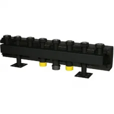 Stout SDG-0016-005004 Стальной распределительный коллектор 4 отопительных контура. В теплоизоляции DN 32