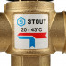 Stout SDG-0020-004000 Насосно-смесительный узел с термостатическим клапаном 20-43°C, без насоса
