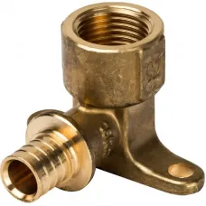 Stout SFA-0009-001612 Угольник настенный с креплением 16xRp 1/2" для труб из сшитого полиэтилена аксиальный  