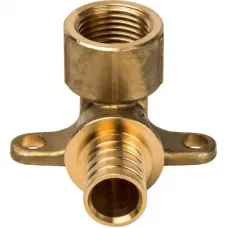 Stout SFA-0009-002012 Угольник настенный с креплением 20xRp 1/2" для труб из сшитого полиэтилена аксиальный  
