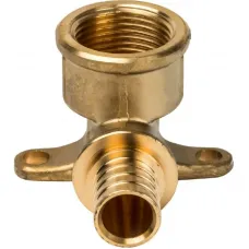 Stout SFA-0009-002034 Угольник настенный с креплением 20xRp 3/4" для труб из сшитого полиэтилена аксиальный  