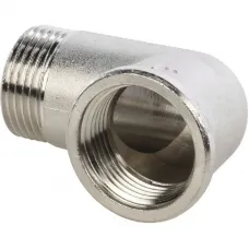 Stout SFT-0012-000001 Угольник внутренняя/наружная резьба никелированный 1" Stout SFT-0012-000001 Угольник внутренняя/наружная резьба никелированный 1"