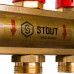 Stout SMB 0473 000011 Коллектор из латуни с расходомерами 1"/3/4"x11