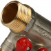 Stout SMB 6200 011202 Коллектор распределительный с шаровыми кранами 1"/1/2"х2 (красные ручки)