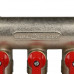 Stout SMB 6200 011203 Коллектор распределительный с шаровыми кранами 1"/1/2"х3 (красные ручки)