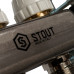 Stout SMS 0907 000004 Коллектор из нержавеющей стали в сборе с расходомерами 1"/3/4"x4