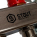Stout SMS 0907 000006 Коллектор из нержавеющей стали в сборе с расходомерами 1"/3/4"x6