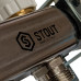 Stout SMS 0907 000010 Коллектор из нержавеющей стали в сборе с расходомерами 1"/3/4"x10