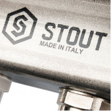 Stout SMS 0917 000002 Коллектор из нержавеющей стали с расходомерами 1"/3/4"x2