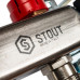 Stout SMS 0917 000003 Коллектор из нержавеющей стали с расходомерами 1"/3/4"x3