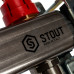 Stout SMS 0917 000010 Коллектор из нержавеющей стали с расходомерами 1"/3/4"x10