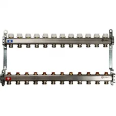 Stout SMS 0922 000012 Коллектор из нержавеющей стали без расходомеров 1"/3/4"x12