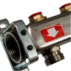 Stout SMS 0922 000012 Коллектор из нержавеющей стали без расходомеров 1"/3/4"x12