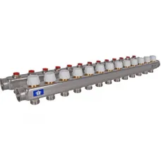 Stout SMS 0922 000013 Коллектор из нержавеющей стали без расходомеров 1"/3/4"x13