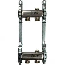 Stout SMS 0923 000002 Коллектор из нержавеющей стали для радиаторной разводки 1"/3/4"x2
