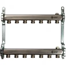 Stout SMS 0923 000007 Коллектор из нержавеющей стали для радиаторной разводки 1"/3/4"x7